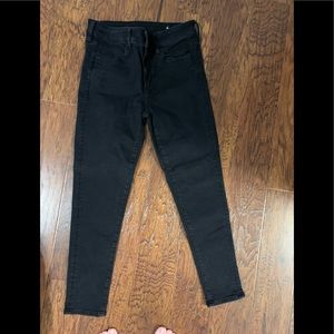 Womens black American Eagle Jeggings